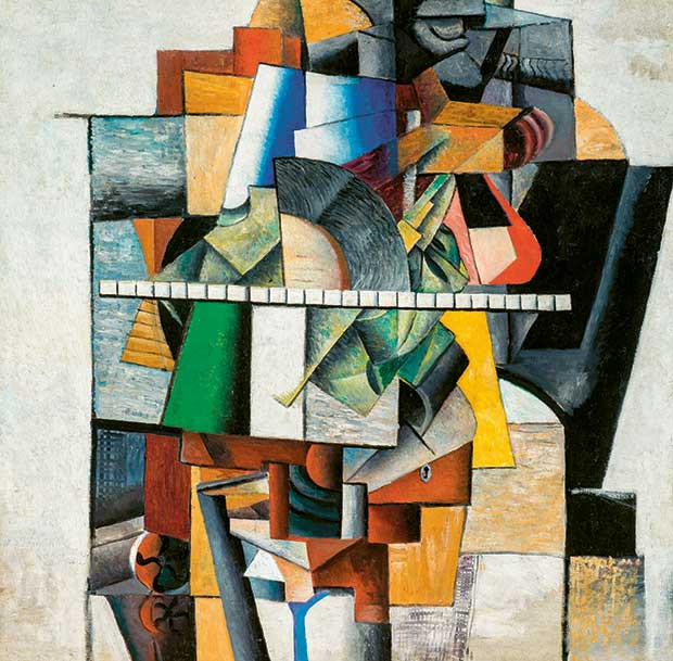Kazimir Malevich, Portrait of Mikhail V. Matyushin, 1913, oil on canvas, 106.6 x 107.3 cm, Moscow, Tretyakov Gallery.